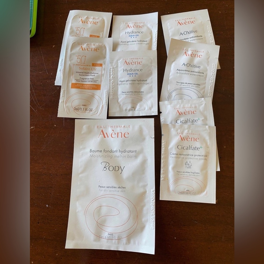NWT Avene Unisex Skincare Sample Bundle (Set of 9)